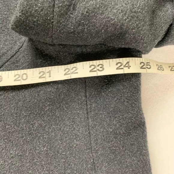 Vintage Virany Mens 100% Wool Long Pea Coat Overcoat Trench Mens Size 46 Hungary - Picture 4 of 11